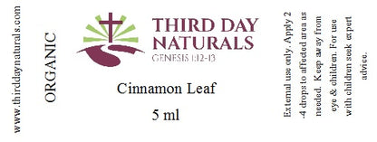 Cinnamon Leaf Essential Oil - Organic (5ml & 15ml)