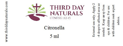 Citronella Essential Oil (5ml & 15ml)