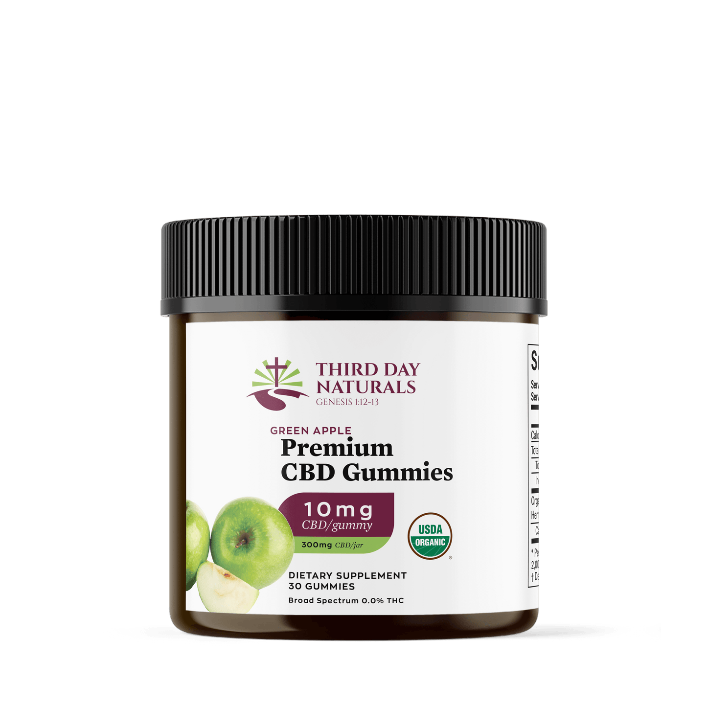 ORGANIC CBD GUMMIES - Green Apple