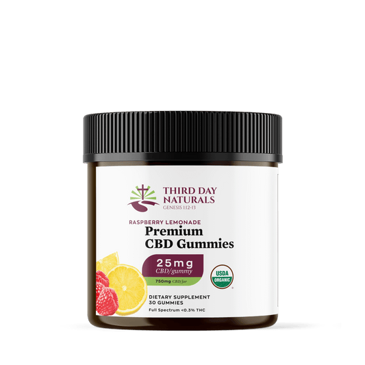 Organic Full Spectrum CBD Gummies (Raspberry Lemonade)