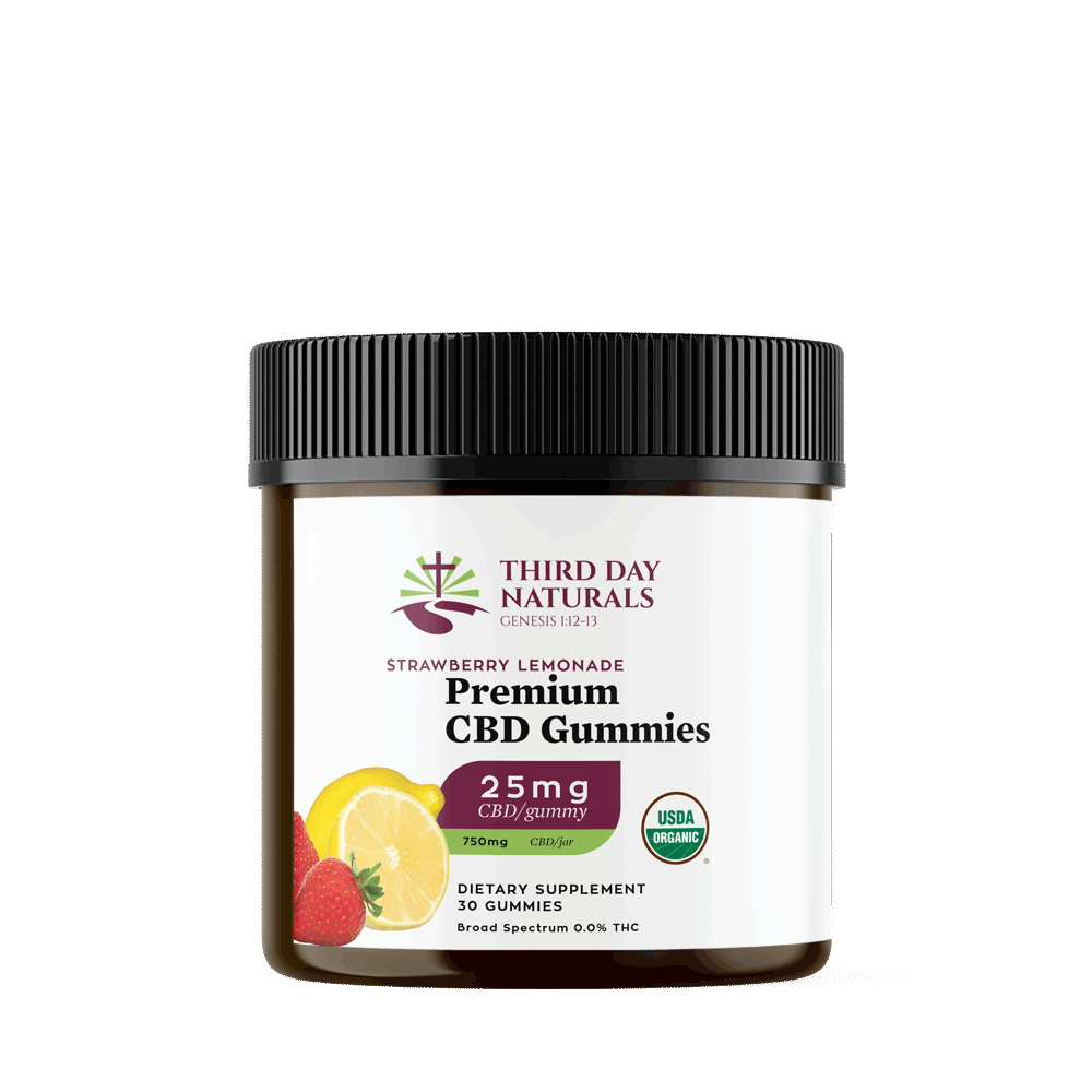 Strawberry Lemonade Organic CBD Gummies (THC-Free)