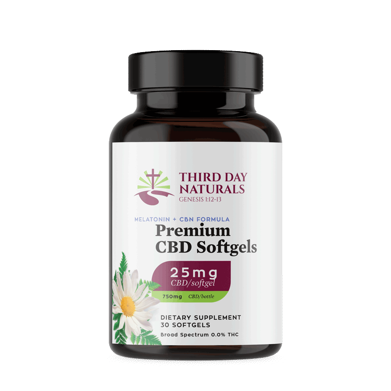 Broad Spectrum CBD Softgels with Melatonin & CBN for Sleep