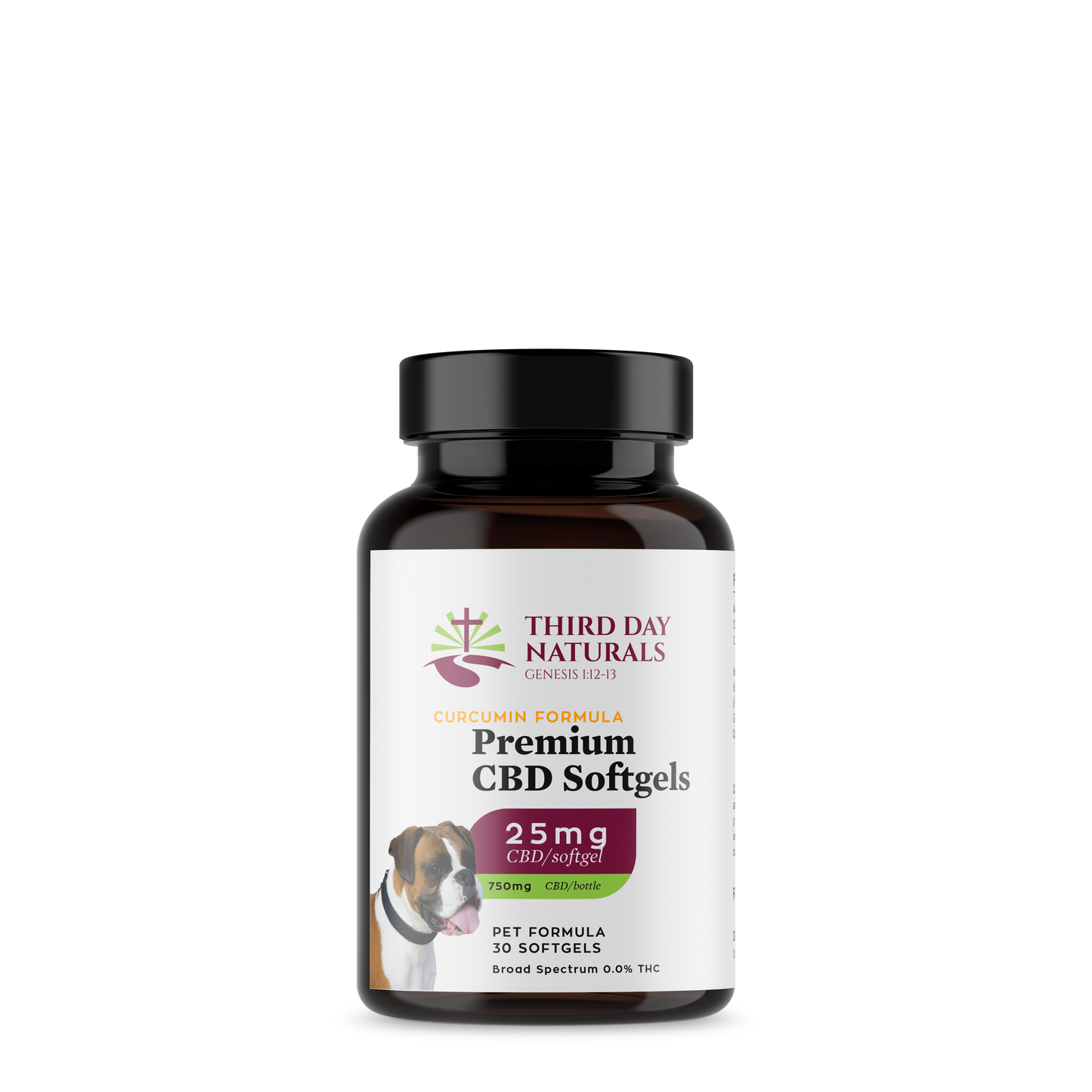 Pet Broad Spectrum CBD Softgels with Curcumin