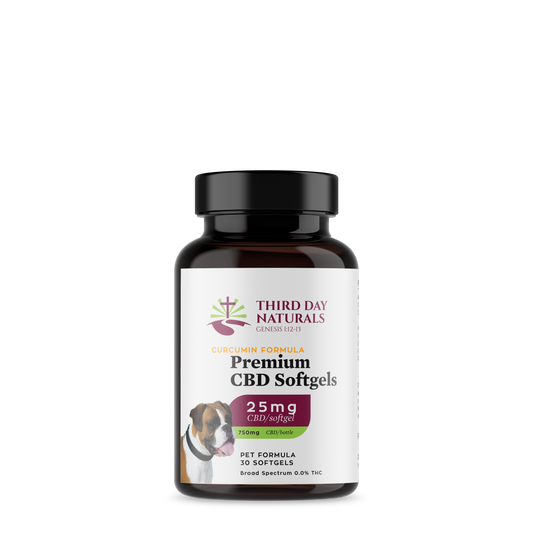 Pet Broad Spectrum CBD Softgels with Curcumin