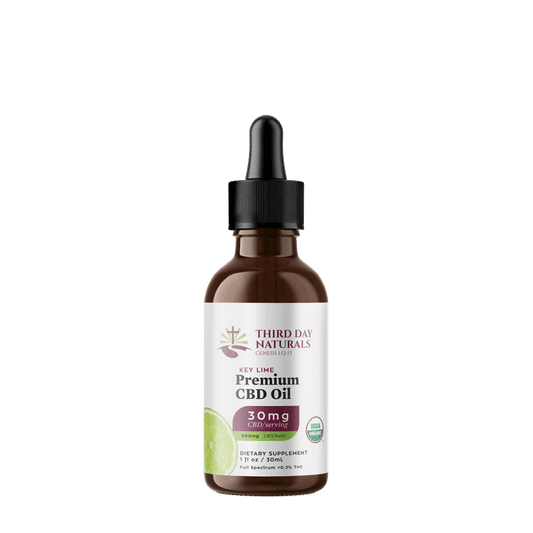 Key Lime: Organic Full Spectrum CBD Tincture with THC