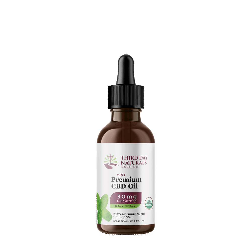 Tranquil Mint: Organic Broad Spectrum CBD Tincture