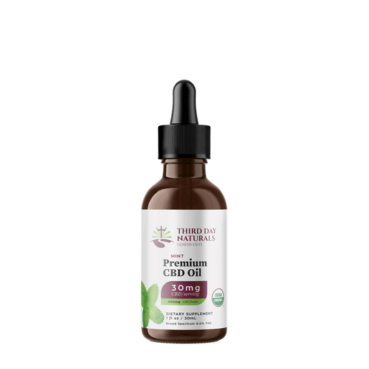 Tranquil Mint: Organic Broad Spectrum CBD Tincture