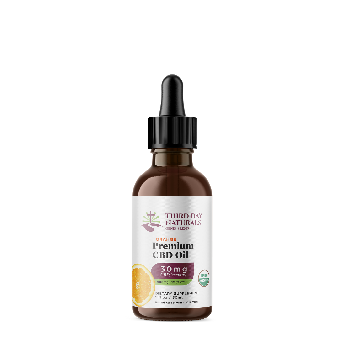 Orange Bliss: Organic Broad Spectrum CBD Tincture