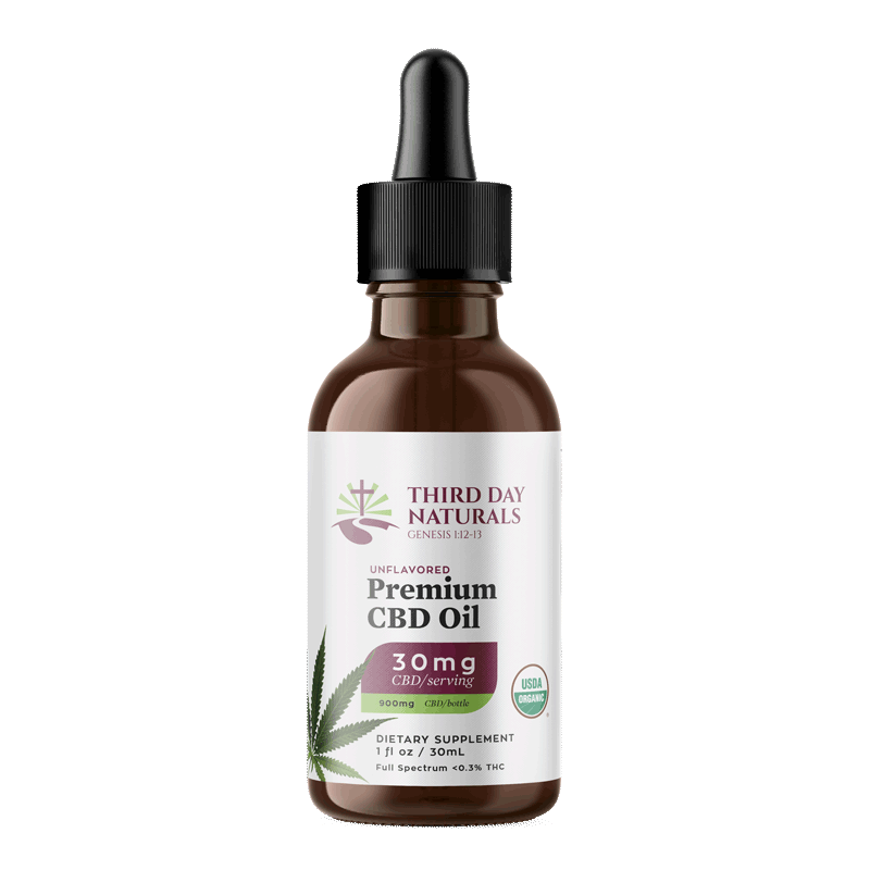 Unflavored: Organic Full Spectrum CBD Tincture with THC