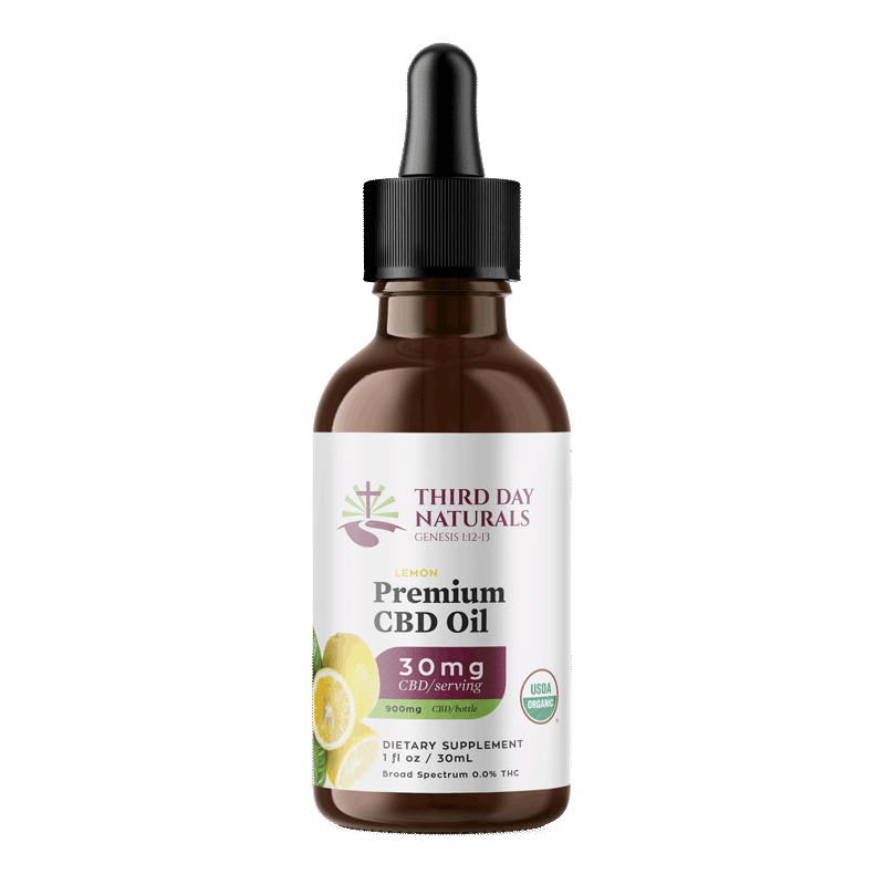 Summer Lemon: Organic Broad Spectrum CBD Tincture (THC Free)