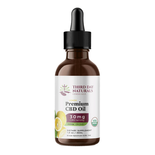 Summer Lemon: Organic Broad Spectrum CBD Tincture (THC Free)