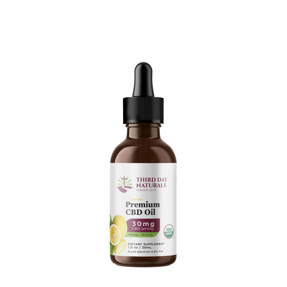 Fresh Lemon: Organic Full Spectrum CBD Tincture with THC