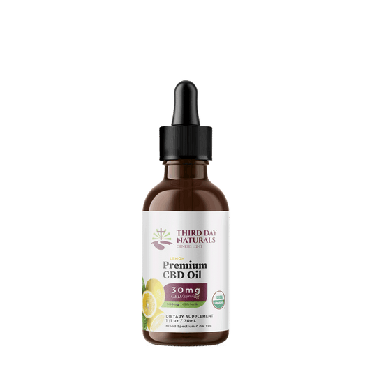 Fresh Lemon: Organic Full Spectrum CBD Tincture with THC